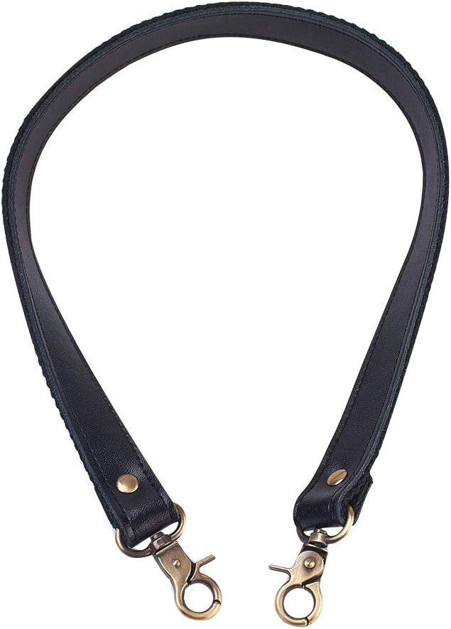 가죽 토트백 손잡이 앤틱 브론즈 합금 클라스프 포함 가방 끈 교체용 액세서리 블랙 길이 약 58cm 2개 세트 10,220원