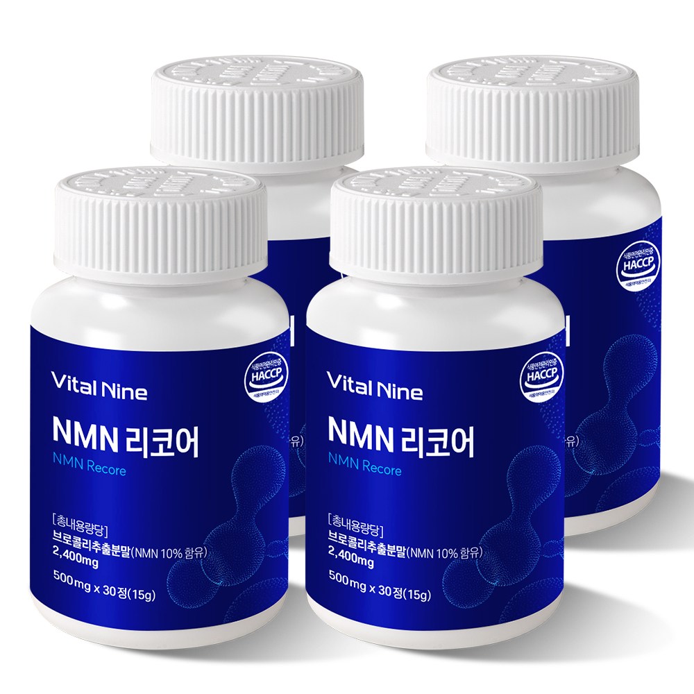 NMN 리코어 500mg, 4개, 30정 87,900원