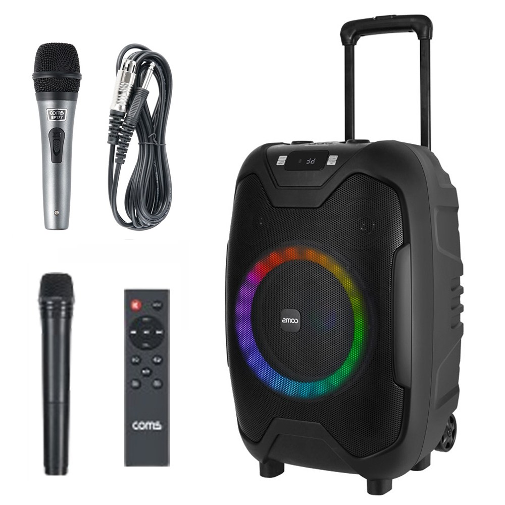 포터블 PA 앰프 무선 스테레오 TWS 블루투스 스피커 KY500MS, SMW 스피커+무선 1개+유선 1개 206,900원