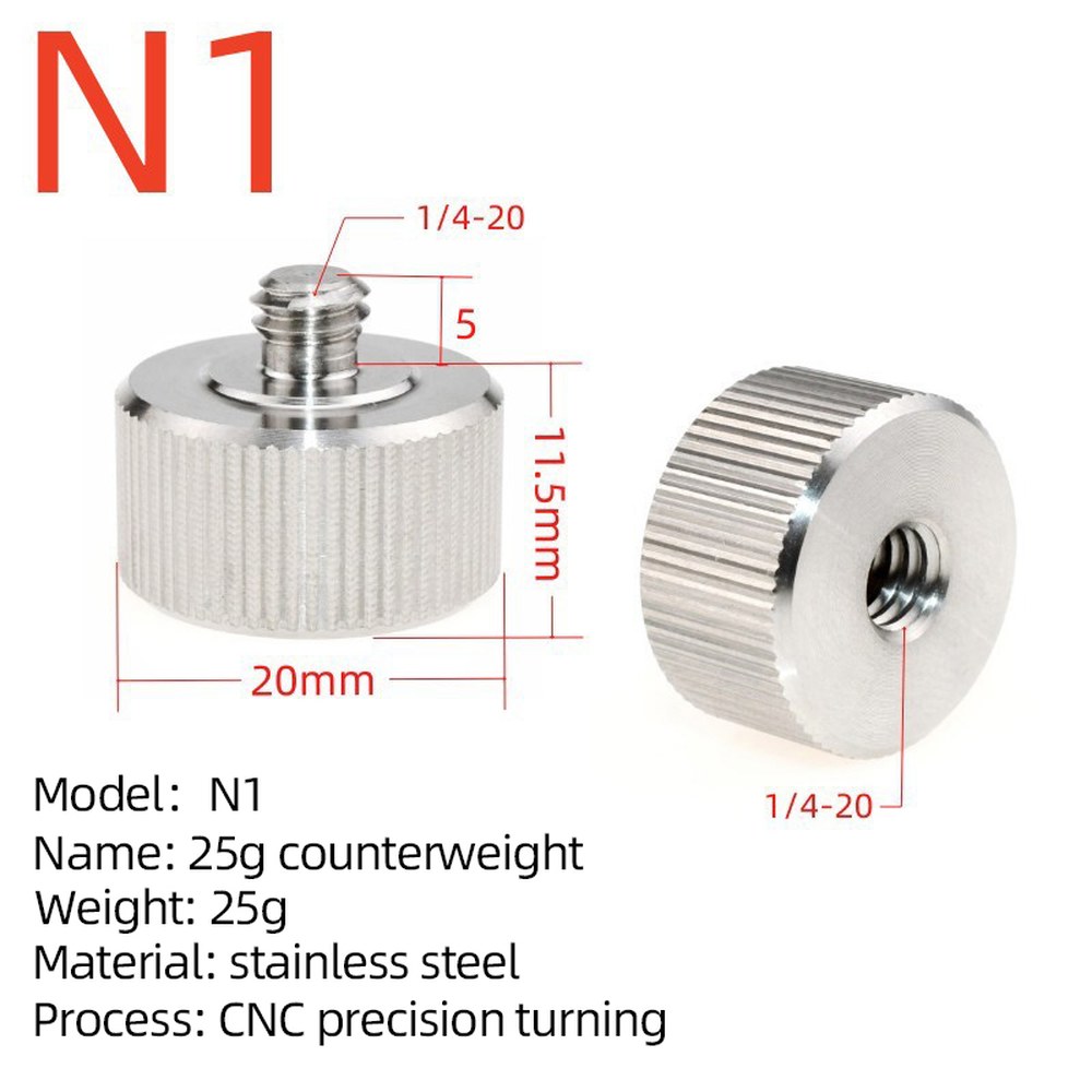 ZHIYUN 핸드 안정기 25G 50G 100G 200G 카운터 마운트 짐벌 클럼프 웨이트 밸런스 RONIN 헬드 크레인 10,500원