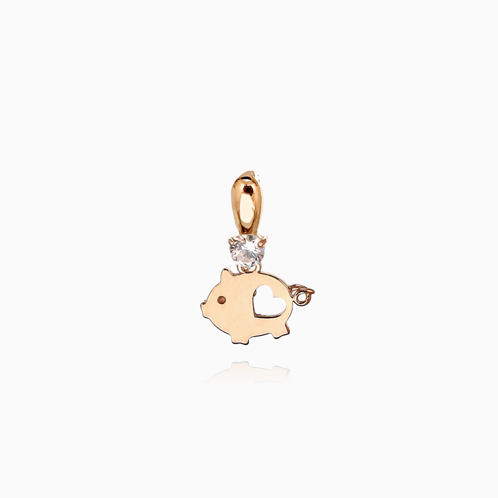 14K 금 펜던트 하트 베이비 복 돼지_PQHL4901 Gold Pendant Gift 207,000원