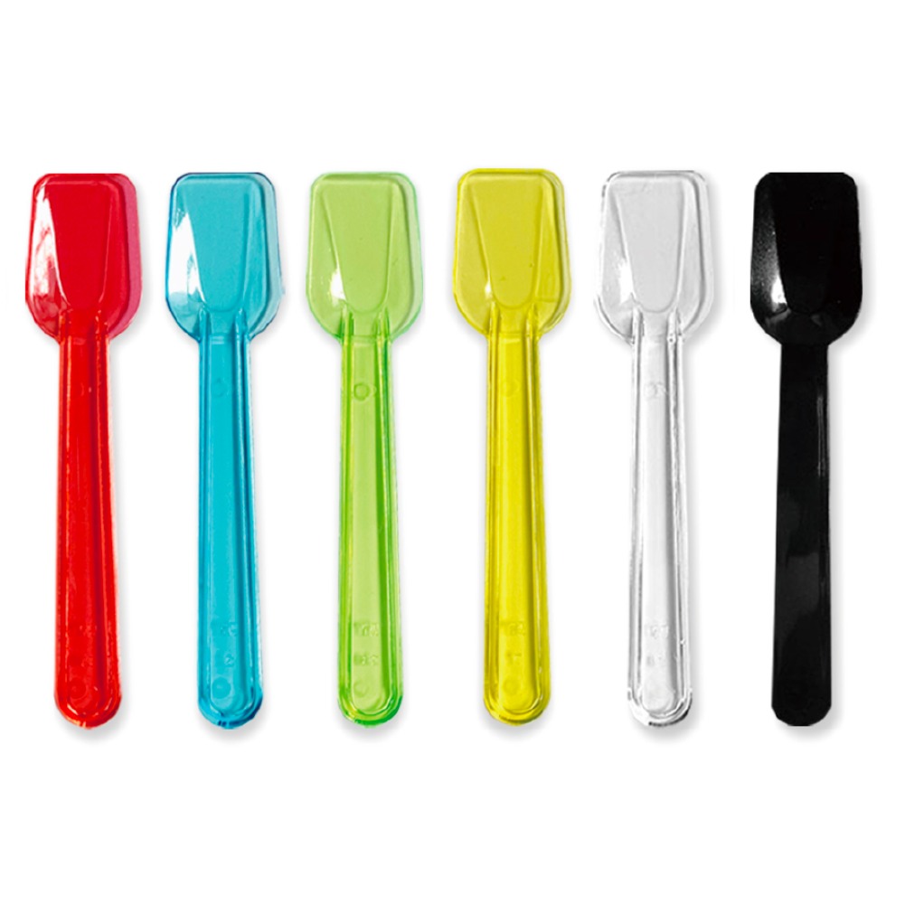 [팩/500개] 리뉴얼 표준스푼 9.5cm 벌크포장 젤라또 아이스크림 일회용스푼 6종 6컬러, 1개 9,620원