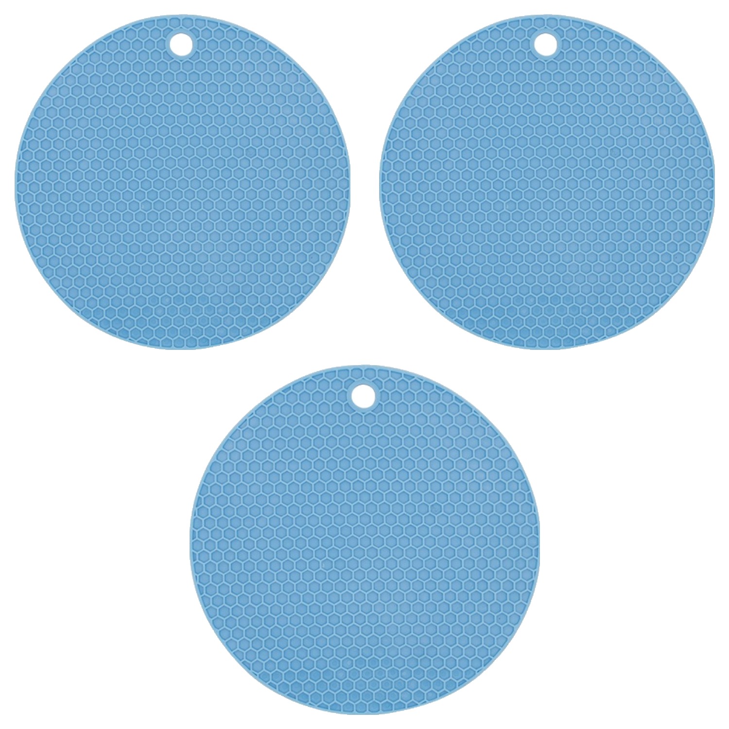 블룸홈 실리콘 원형 냄비받침 18cm, 캔디블루, 3개 4,640원