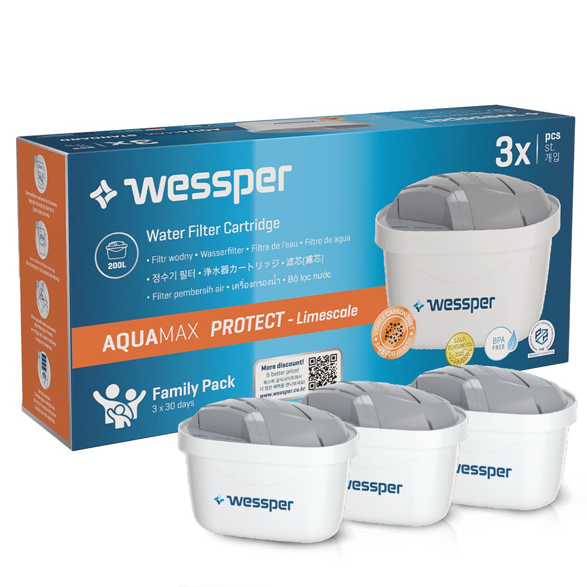 웨스퍼 필터 (브리타 정수기 호환 라임스케일 엑스퍼트 석회제거) 프로텍트 필터 17,420원