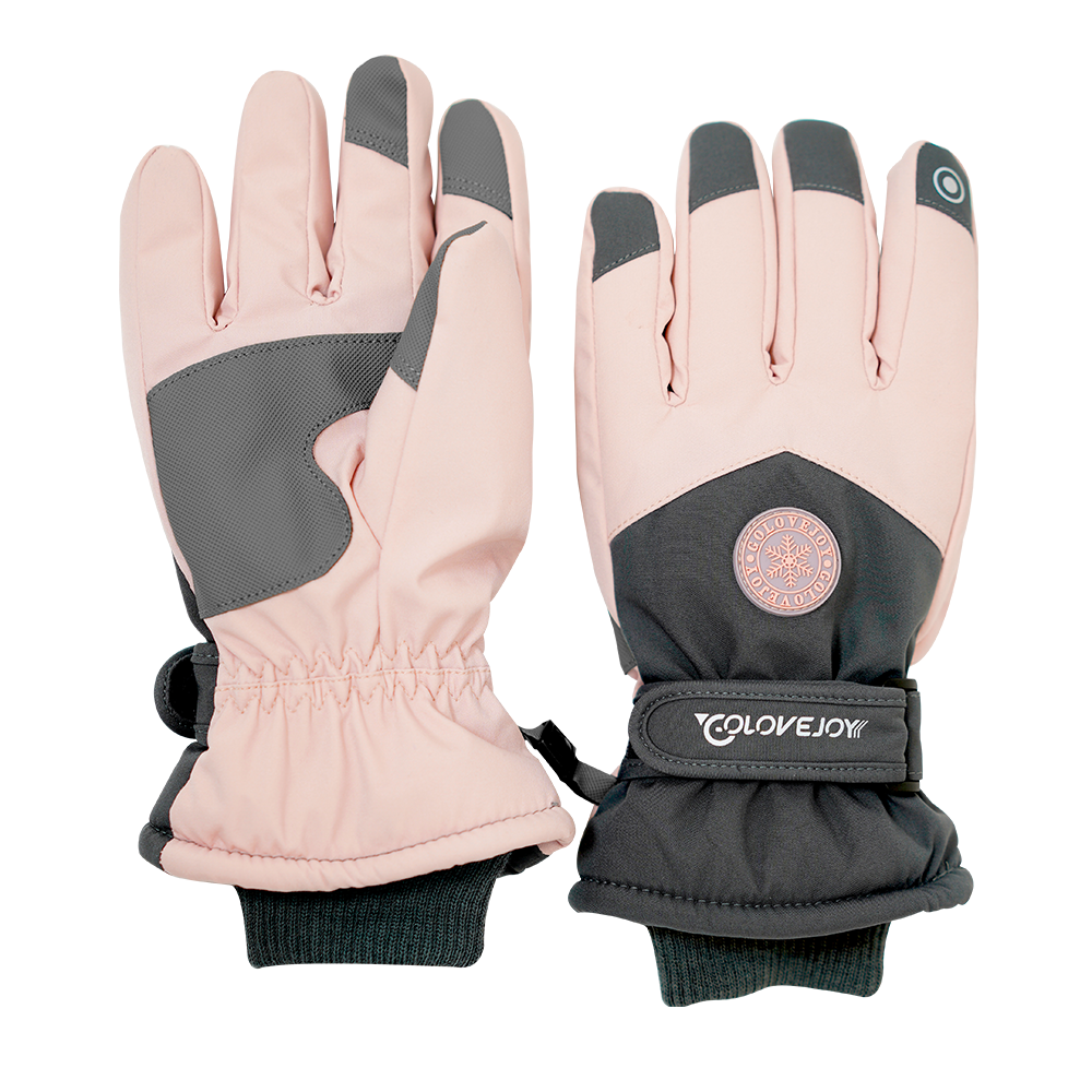 미끄럼방지 스키장갑 스노우보드 방한 방수 스마트터치, 핑크(FREE), 1개 18,600원