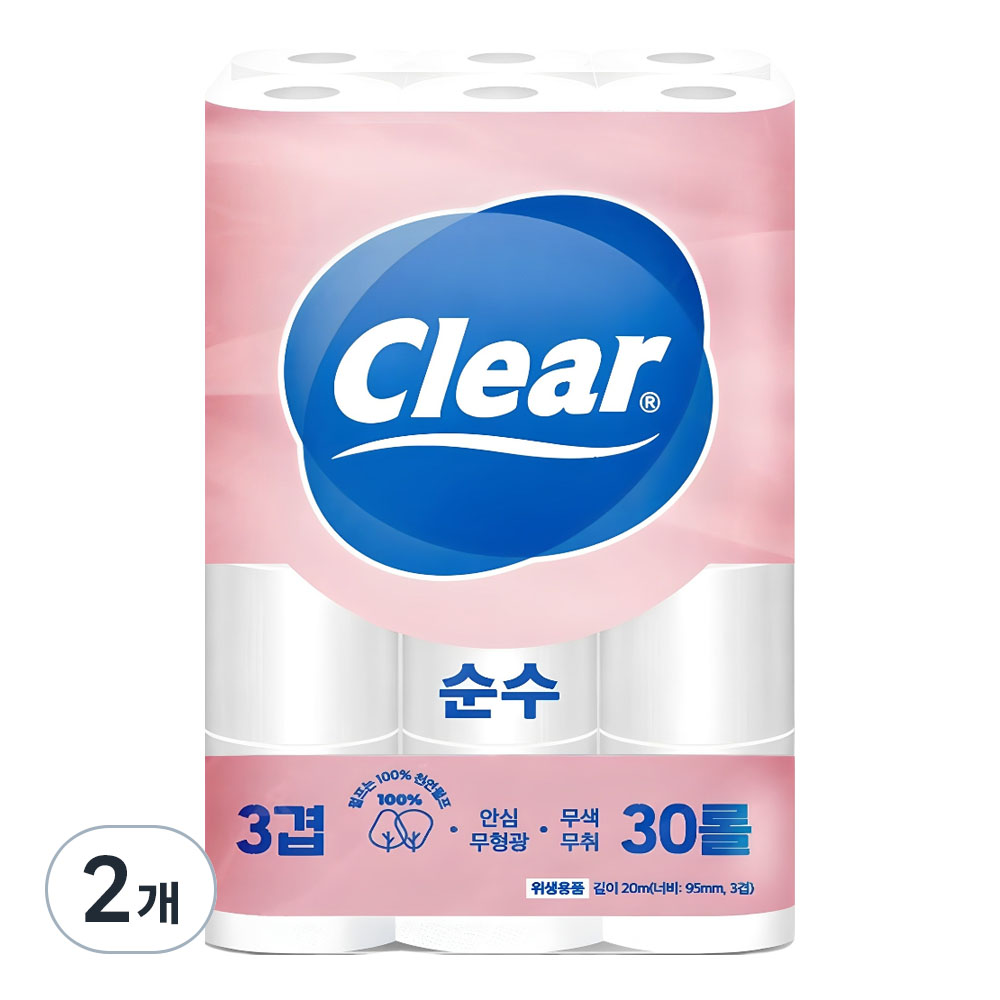 광진클리어 순수 천연펄프 3겹 고급롤화장지 19,000원