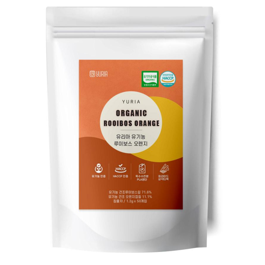 유리아 유기농 생분해 삼각티백 루이보스 오렌지차, 1.2g, 50개입, 1개 15,210원