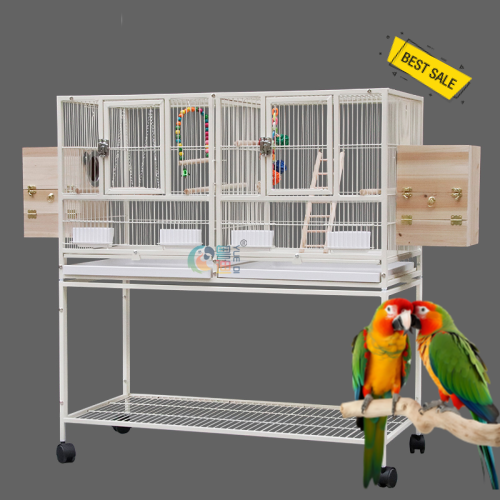 앵무새장 고급 대형 바퀴달린 이동장 청소하기쉬운 케이지 철제 선반 놀이터 날림장 3단 264,900원