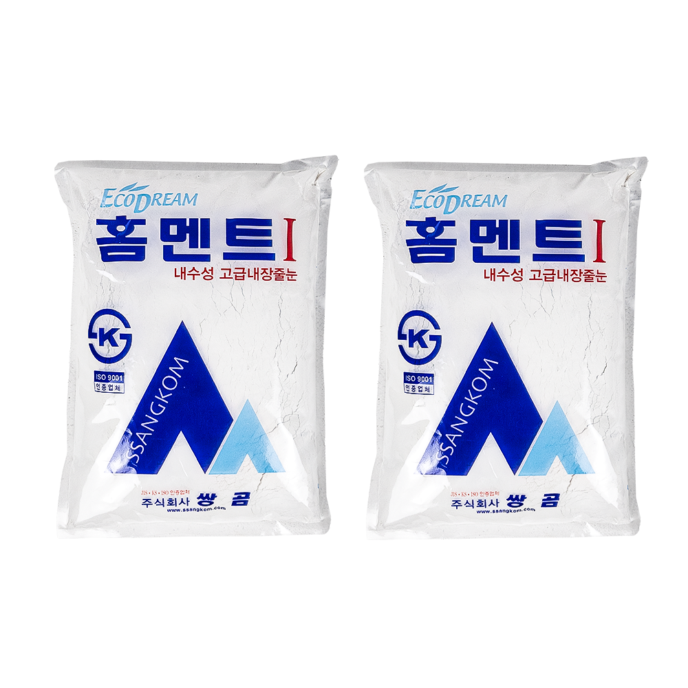 쌍곰 줄눈 시멘트 홈멘트 타일 인테리어 2kg 백색 방수제 향균제 흰색, 2개 9,600원