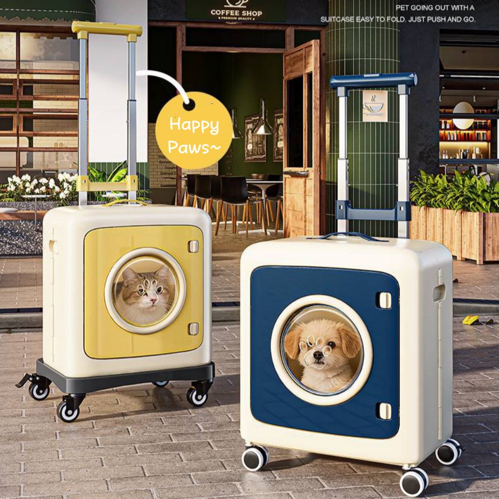 Homi Zon 반려동물 접이식 외출 캐리어 강아지 고양이 이동 가방 휴대용 이동장 회전바퀴 46,990원