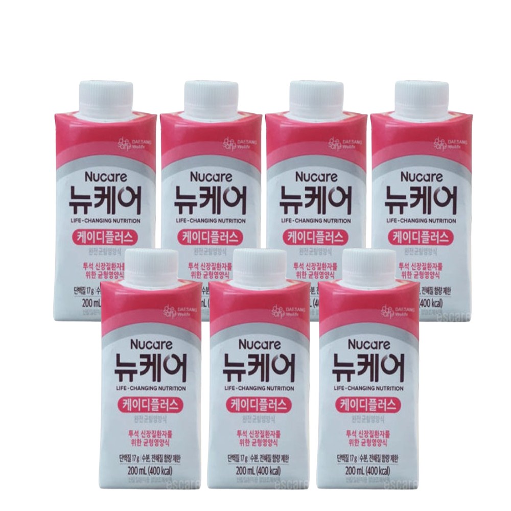 뉴케어 케이디플러스 200ml 투석 신장질환자용 균형영양식 환자식 식사대용 고단백 신장환자 L아르기닌 선물용 69,700원