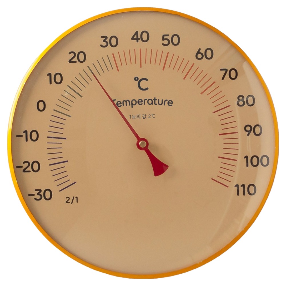 플라이토 국산 히트원 아날로그 온도계 20cm, 골드, 1개 25,900원