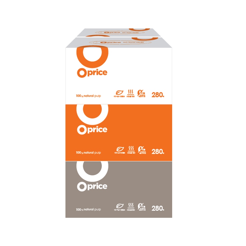 오프라이스 미용티슈, 280매입, 6개 10,990원