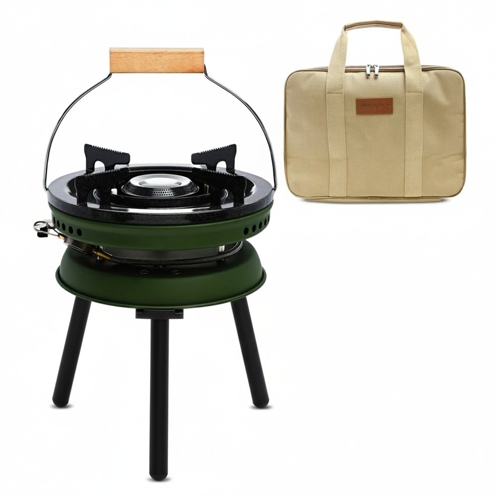 그리들 버너 해바라기 강염 스토브 고화력 액출 캠핑 이소가스 휴대용 낚시 가방포함 112,900원