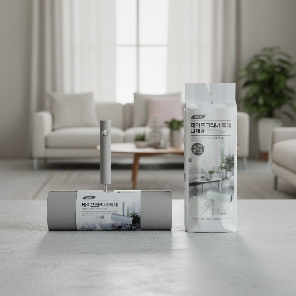 먼지제거 돌돌이 25cm 특대형 테이프클리너 본체 1개 리필 2개 세트 18,280원