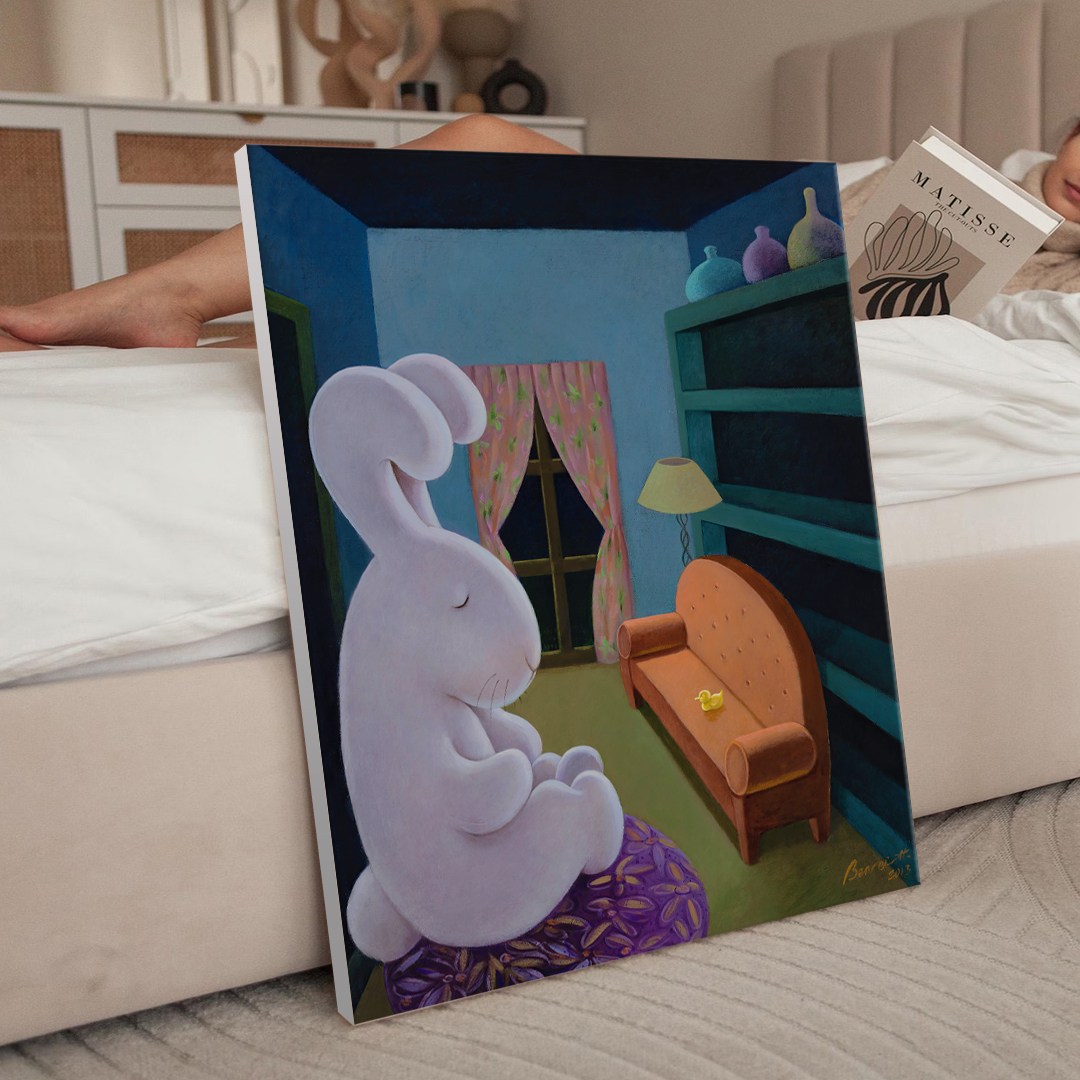 풍수 행운 행복토끼 2 일러스트 토끼그림 카페 아이방 인테리어 캔버스 그림액자 23종 12-23 집들이선물 아가방 데코 동물그림, 20.휴식토끼 18,900원