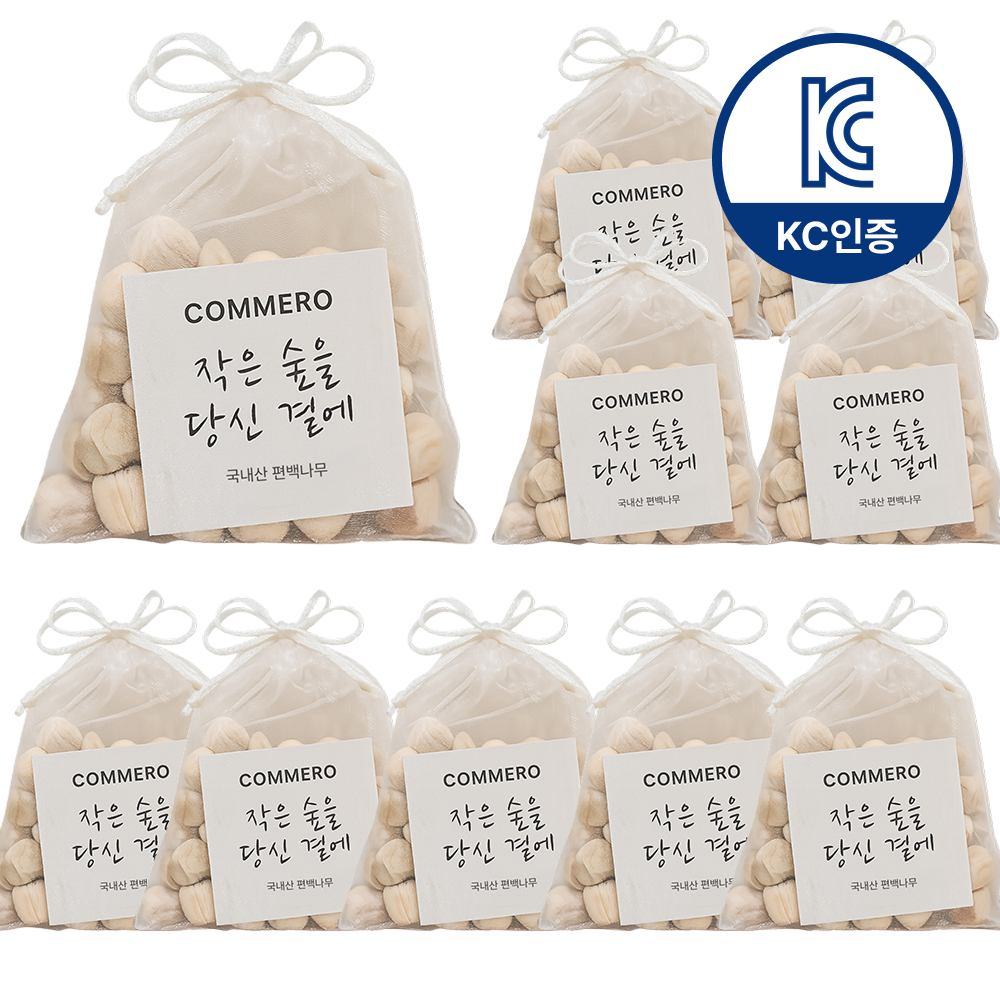 코메로 국산 편백나무 큐브 방향주머니, 자연 한 줌 편백 방향제 가정용 선물용 11,900원