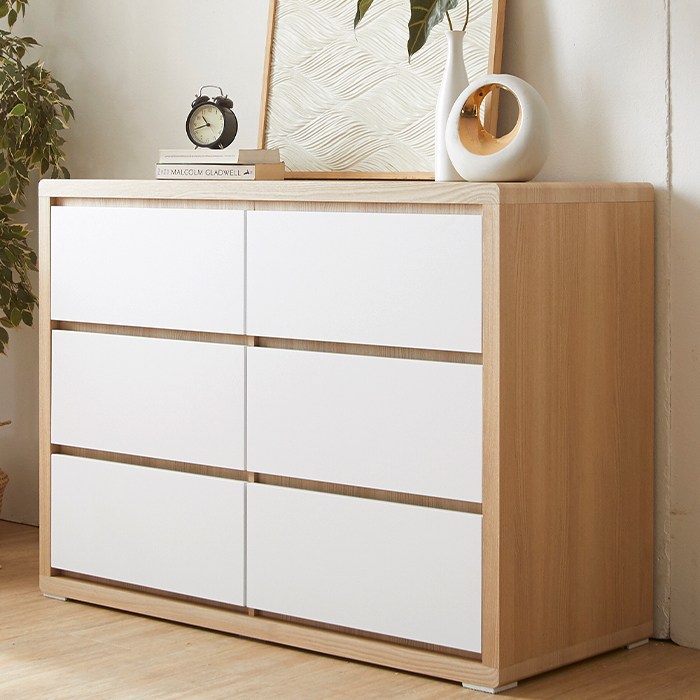 [보루네오] 엘리브 뉴빅 1200 3단 빅 서랍장 hw003-1, 오크화이트, 3단 225,000원