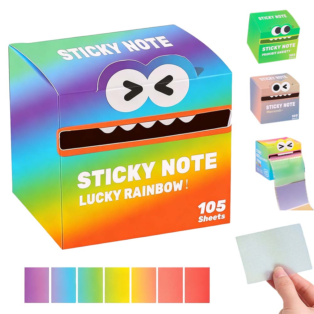 루베이 포스트잇 그라데이션 디스펜서 세트 롤 타입 메모지 방수 빠른 건조 명함지/메모 카드/단어장, 2개, 천연색 8,900원