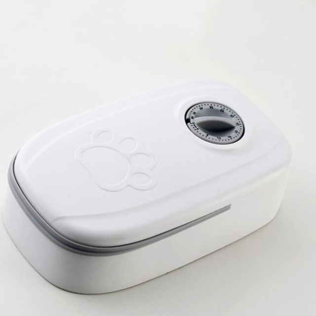 자동급식기 배식기 사료공급기 반려동물 타이머 식품기계, 1개, 그레이, 350ml, 현재가 22,500원