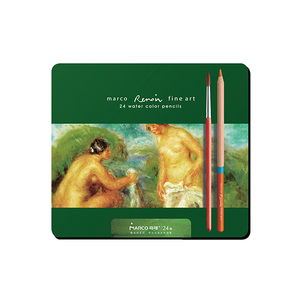 마르코 고급 수채색연필 르누아르 24색 틴케이스 18,880원