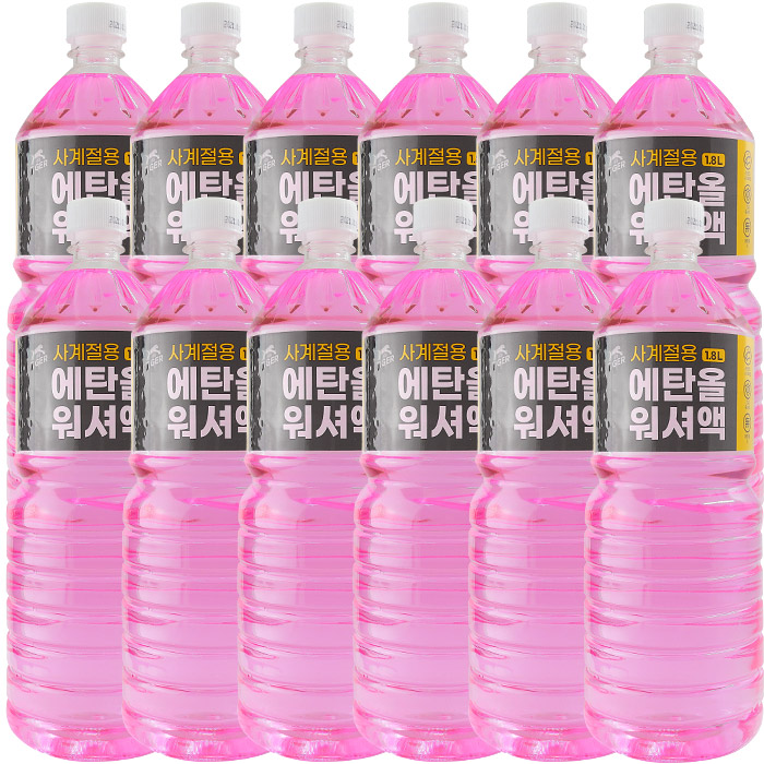 타이거 사계절 에탄올 워셔액 1.8L, 1.8L, 12개 22,620원