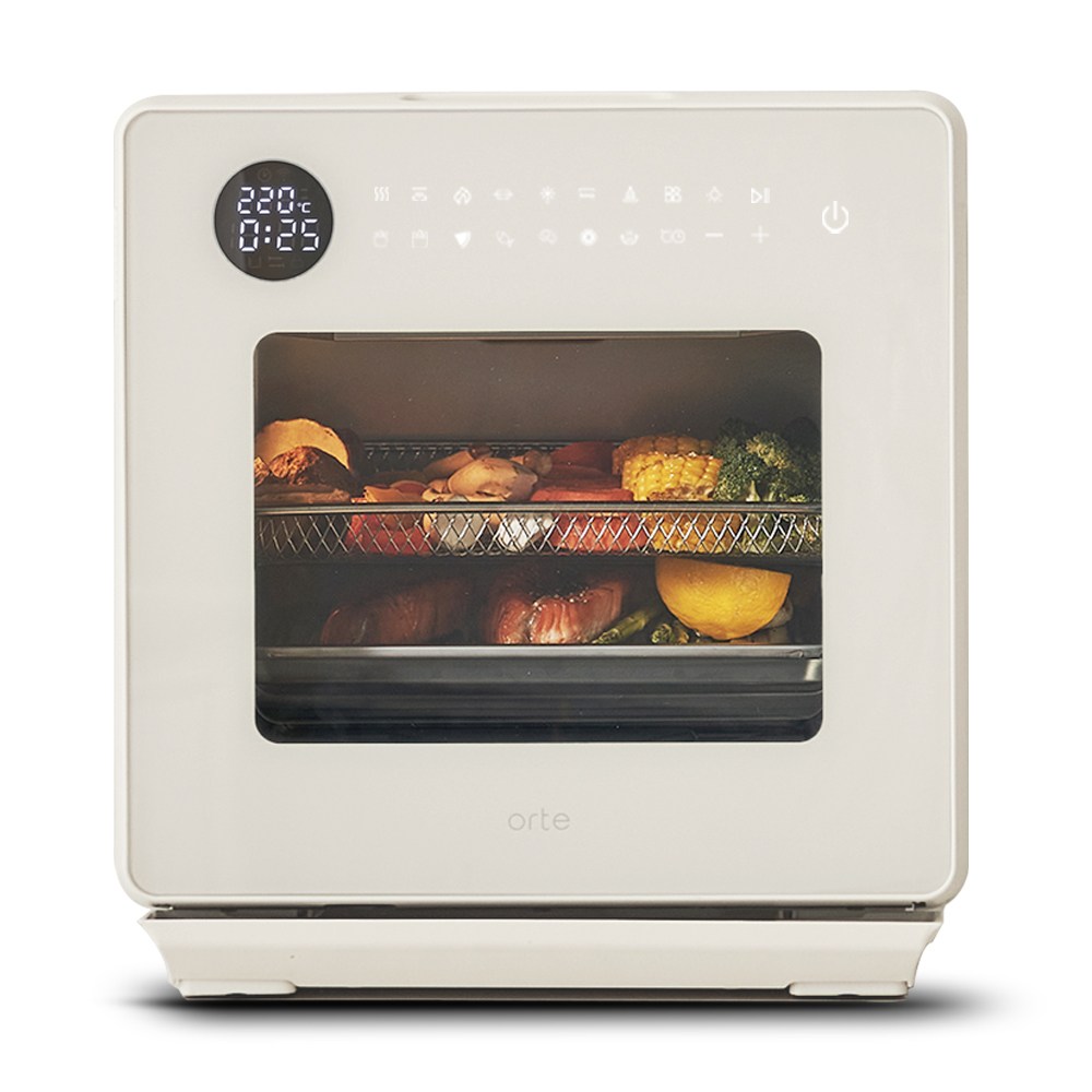 오르테 스팀 에어프라이어 올 스텐 15L 대용량 오븐 프라이기 후라이, [+로티세리, +스틸바스켓] 249,000원