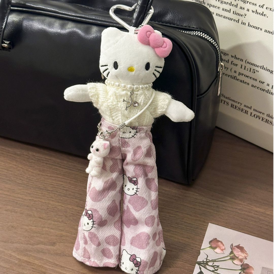 헬로키티 롱다리 인형 키링 [고퀄리티] 열쇠고리 가방꾸미기, 1개, [오리지널]큐피트 핑크 21,900원