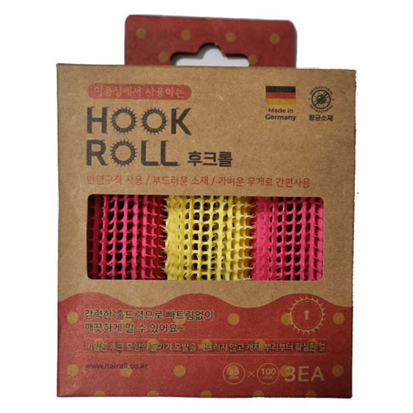 헤어 후크롤 35mm-100mm, 1세트, 레드, 옐로우 5,900원