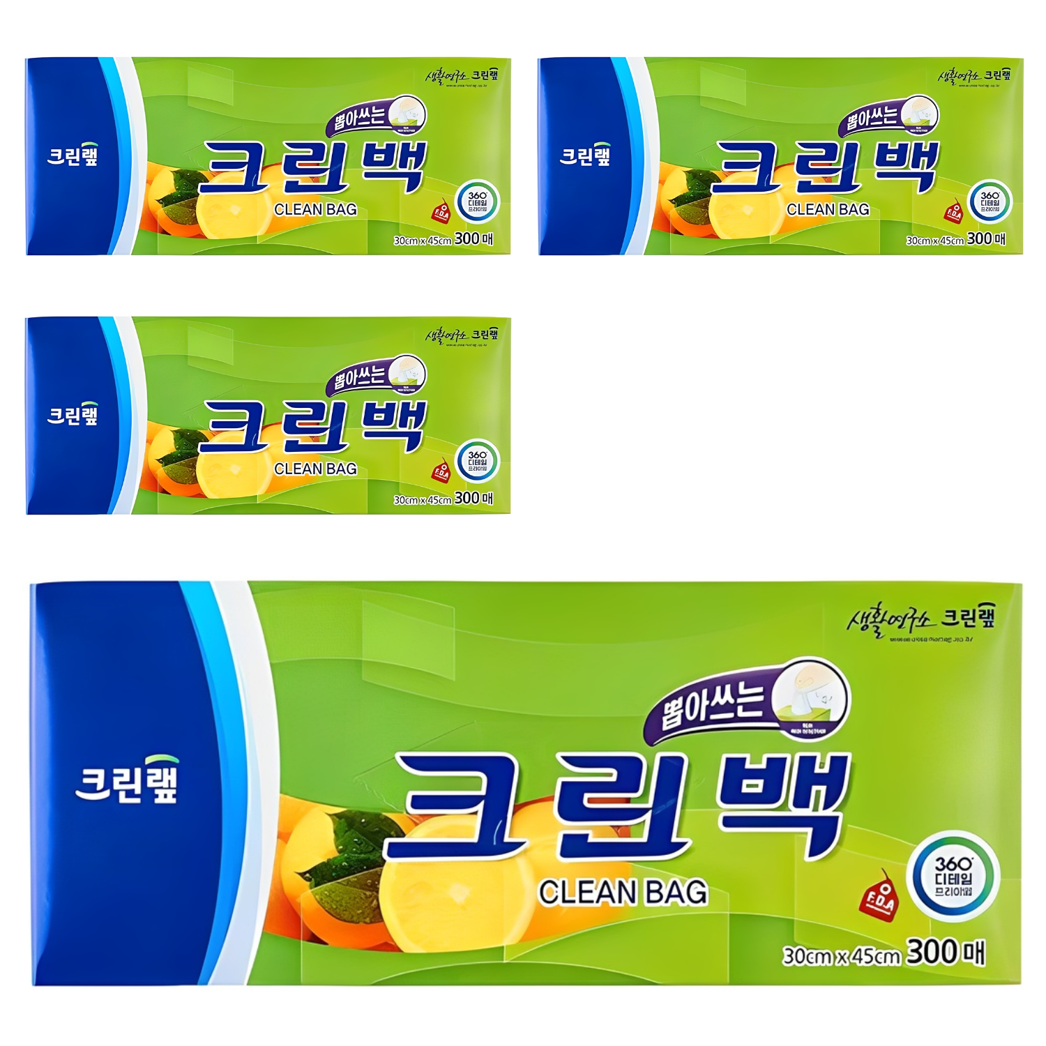 크린랲 크린백 미니 17cm x 25cm, 4개 43,000원