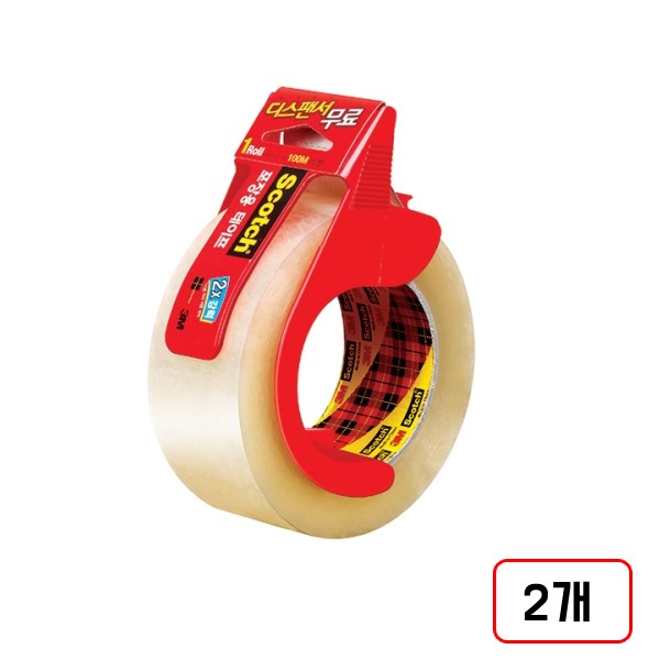 3M)포장용테이프(3615/48*100m/투명+디스팬서무료), 2개 29,790원