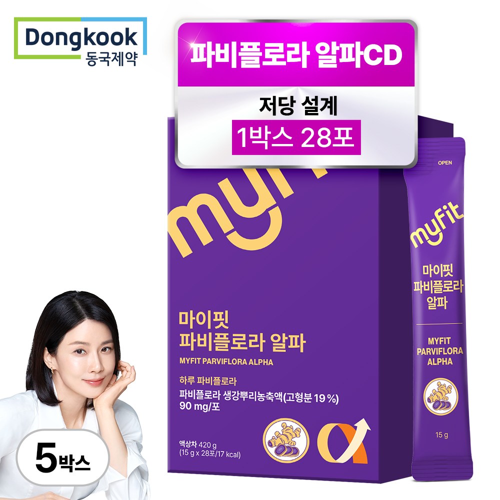 동국제약 마이핏 이보영 파비플로라 알파CD 저당 설계 액상 스틱, 5개, 420g 92,120원