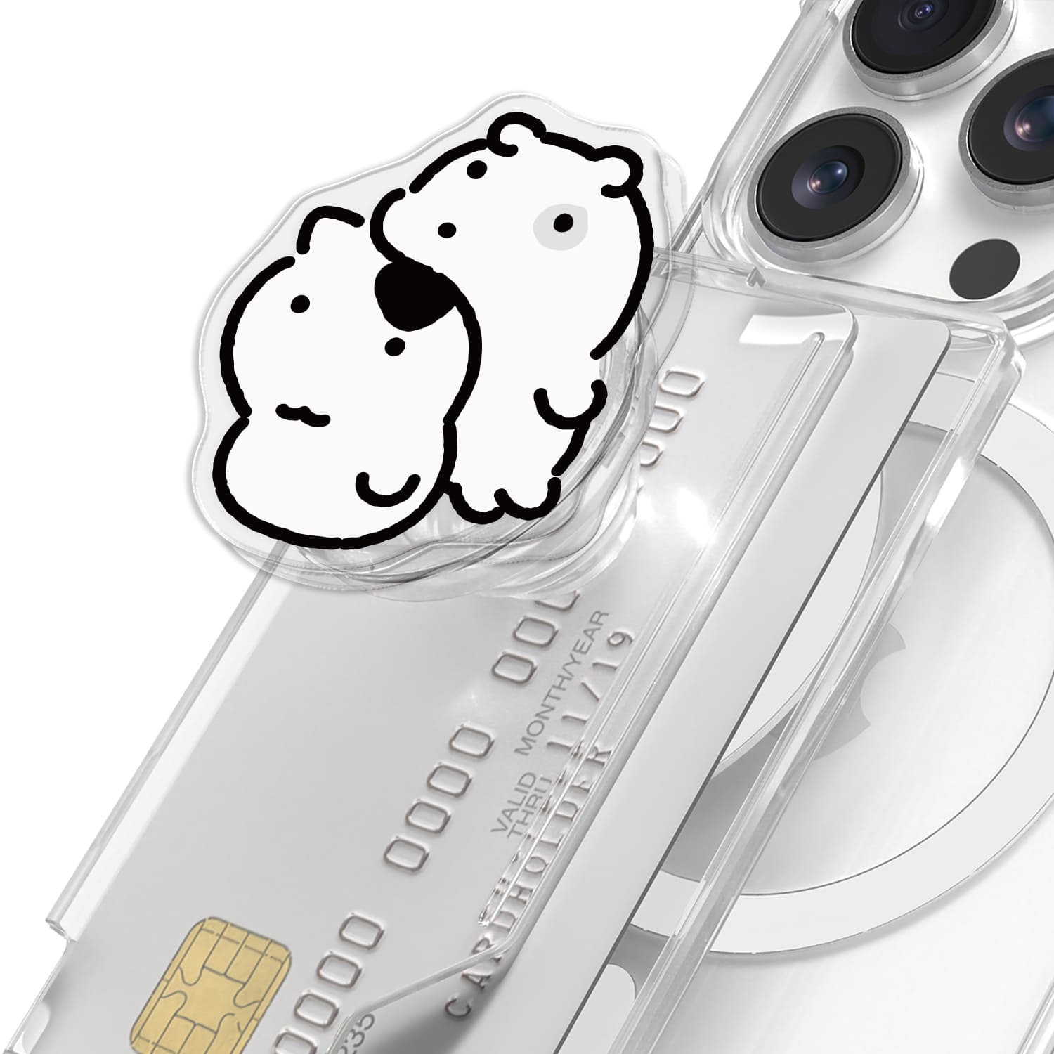 [168cm x 눈멍이] 맥세이프 카드지갑 그립톡 25,800원