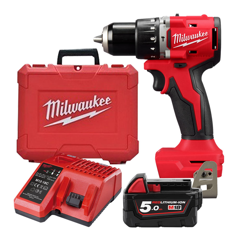 밀워키 M18 BLPDRC-501C 충전 해머드릴 18V 5.0Ah 배터리 1개세트  M18 CBLPD 후속모델 252,010원