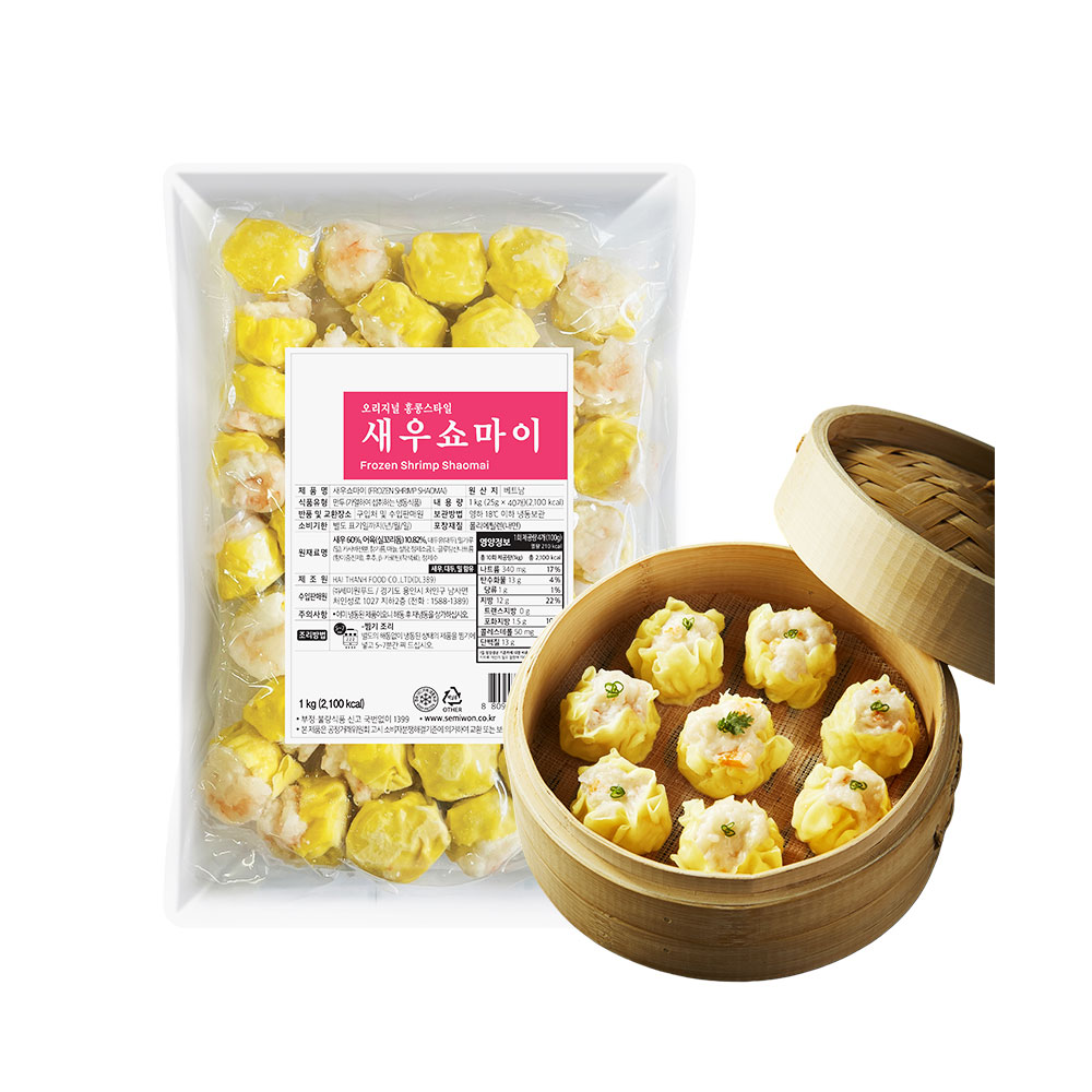 세미원 새우쇼마이 딤섬 만두, 2개, 1kg 48,080원