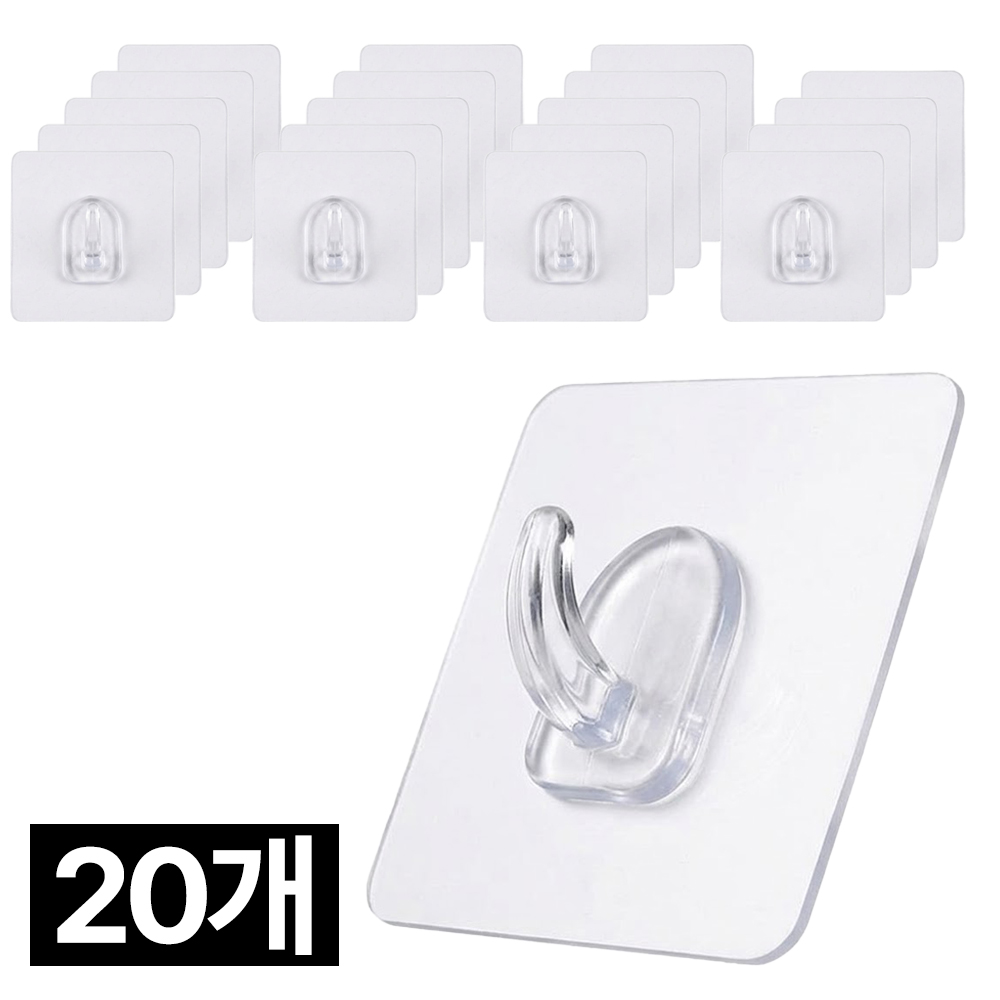 디오셀 무타공 접착식 벽걸이 후크 4,000원