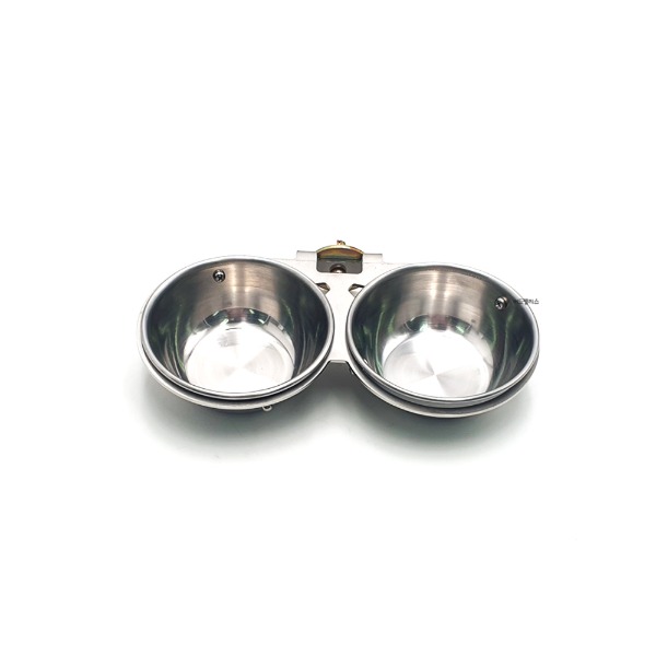 국내제작 트윈 스텐 모이통 9.7cm 앵무새가 못빼는 먹이통 코뉴어 퀘이커, 1개 19,800원