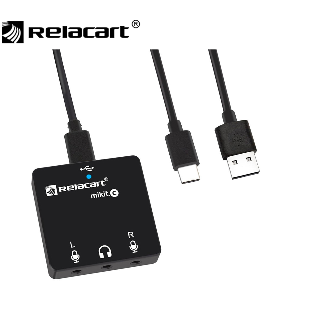 RELACART Mikit-C 컴팩트 듀얼 채널 오디오 인터페이스/스마트폰/노트북 호환/USB-C출력/사운드카드/국내발송 52,000원