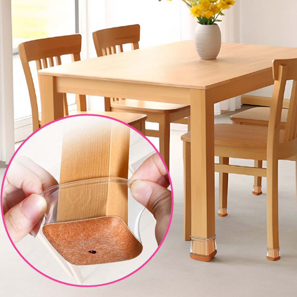 식탁 의자 발커버 사각 발캡 소음 긁힘 방지 실리콘 양말 5,820원