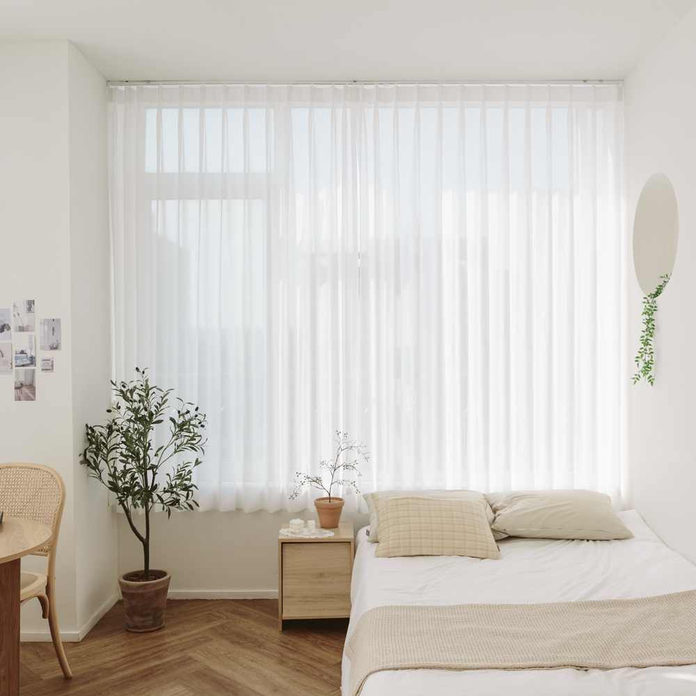 nuguna 쉬폰 나비주름 속지 커튼 2p 94,800원