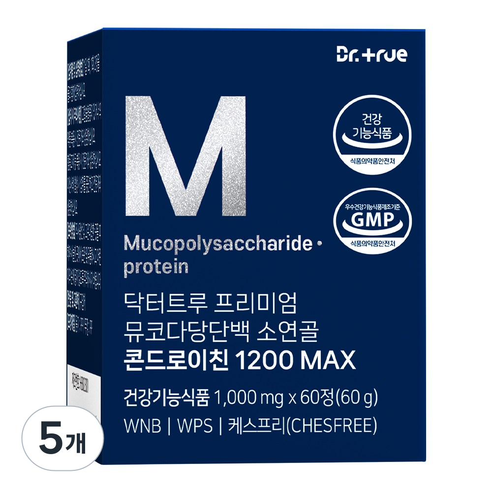 닥터트루 뮤코다당단백 소연골 콘드로이친 1200, 60정, 5개 173,840원