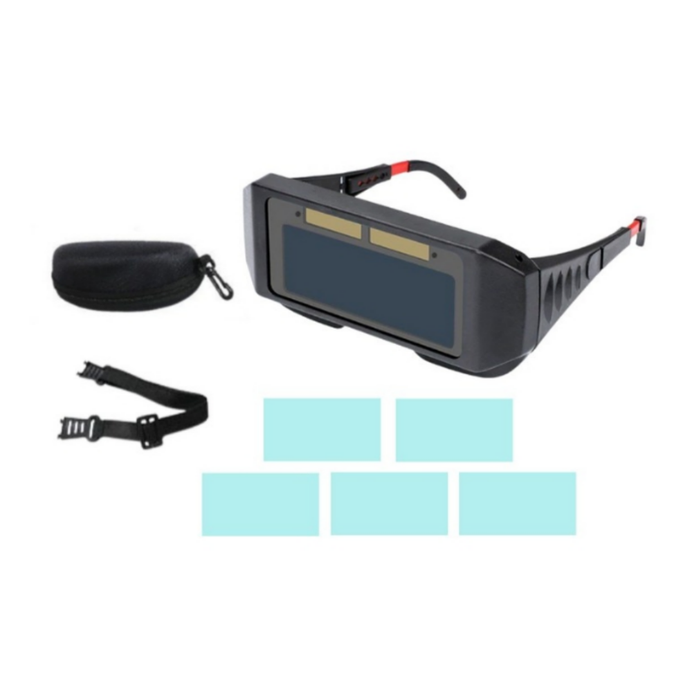 용접메스터 태양열 자동차광 용접면 용접안경 보호필름5매 고글변환줄 케이스 9,900원