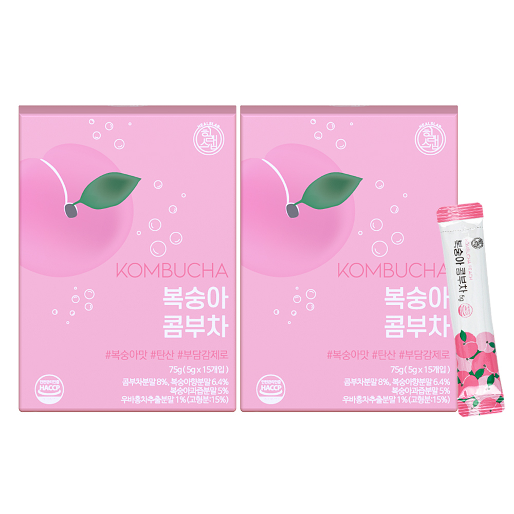 힐스랩 콤부차 복숭아, 5g, 15개입, 2개 10,900원
