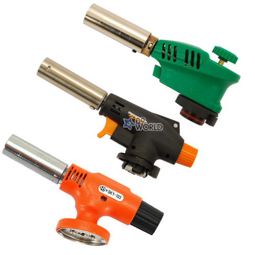 국산 코베아 자동식가스토치 화성 아성 휴대용가스토치 부탄가스용 용접 숯불, 1개 6,300원