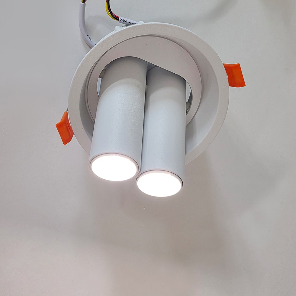 가본조명 IOT 더블 실린더 4인치 15W 매입등 [2color] 삼색변환 디밍 플리커프리 다운라이트 간접조명 리모컨 별매 49,000원