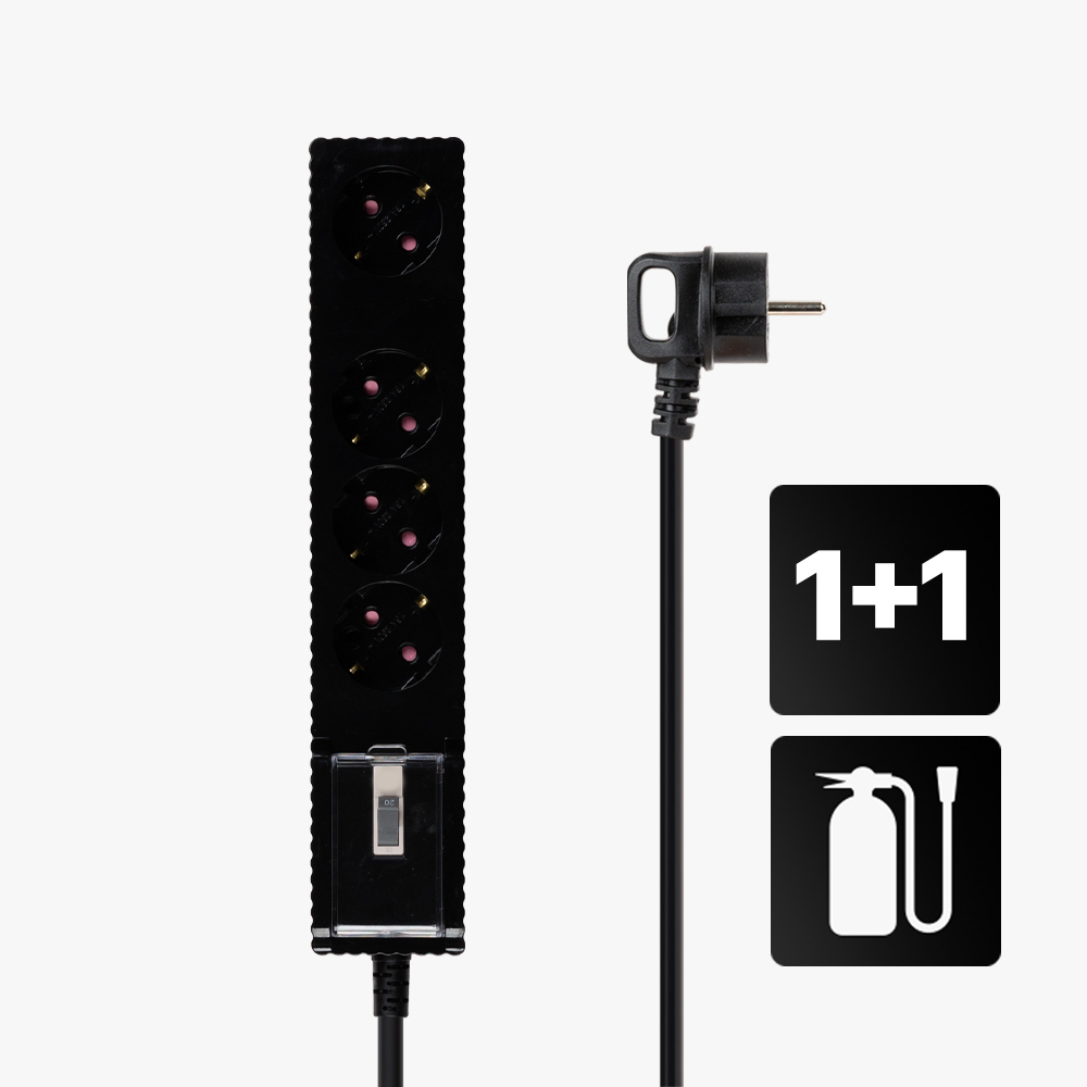 1+1 국산 고용량 자동소화 웨이브 과부하차단 멀티탭 4구 에어컨 냉풍기 콘센트 50cm 1.5m 3m 5m 7m, 파스텔블루, 2개, 5m 96,780원