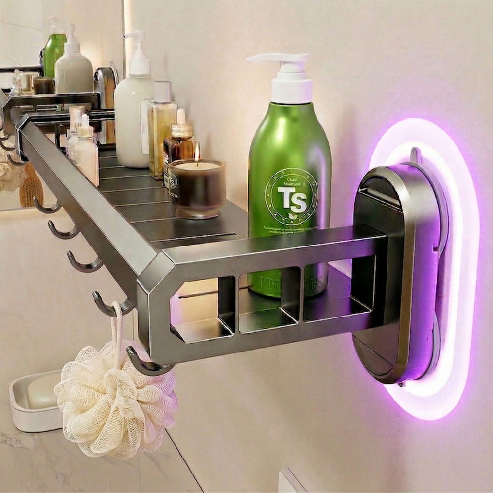 바르텐 흔적없이 진공 압착 와이드 욕실 선반 무타공, 1개, 먹색 25,900원