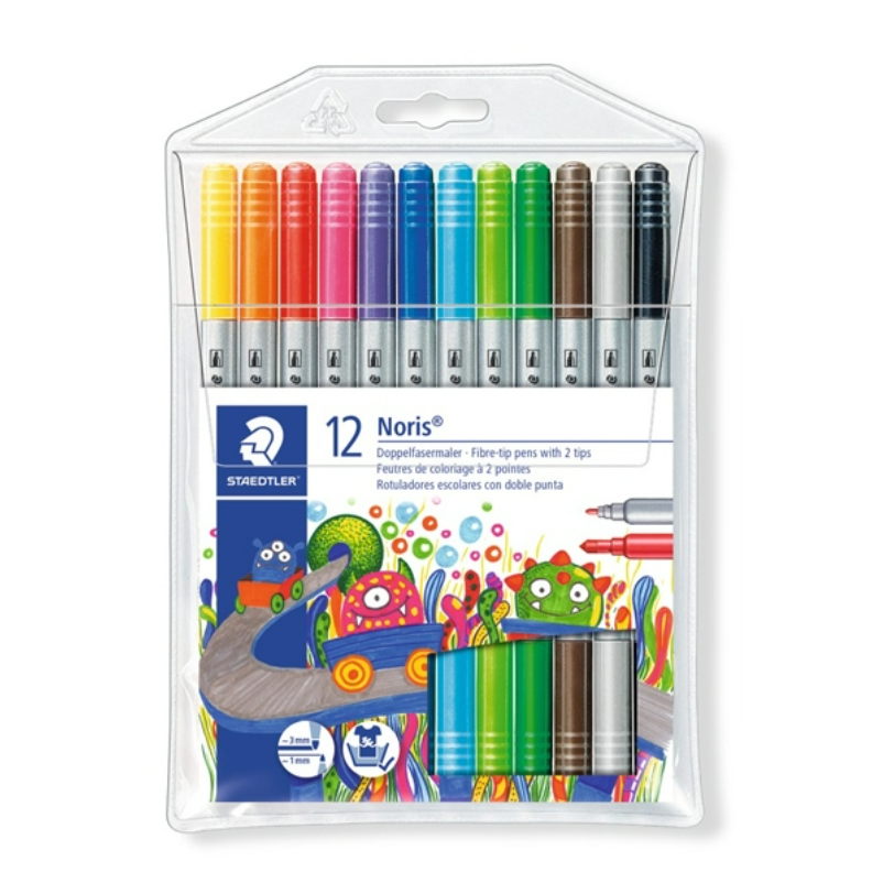 스테들러 노리스 더블팁 사인펜 12색 7,490원