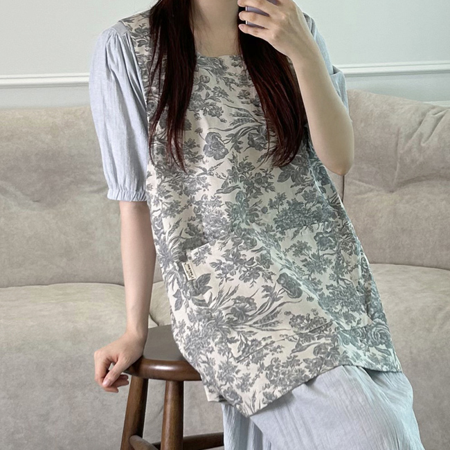 미니미 로즈 앞치마 플로리스트 공방 꽃집 뷰티샵 단체복 맞춤 여름 에이프런 집들이선물 19,900원