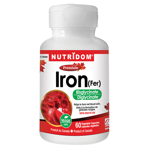 캐나다 뉴트리돔 철분 비스글리시네이트 60 식물성 캡슐 빈혈, 1개, 60정 15,100원